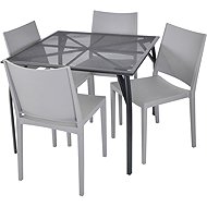 ROJAPLAST Garden furniture set ZWMT-90 garden table 1 + 4 garden chairs MOSK - Garden Furniture