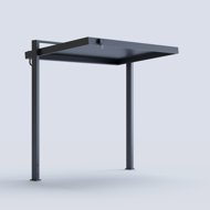 ROJAPLAST Barbecue gazebo with opening roof, aluminium - Garden Gazebo