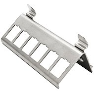 ROLINE Holder for 6 × keystone on DIN rail, metal - Holder