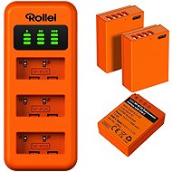 Rollei nabíječka pro 3 baterie + 3× baterie NP-W126 - Charger
