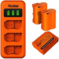 Rollei nabíječka pro 3 baterie + 3× baterie EN-EL15 - Charger