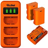 Rollei nabíječka pro 3 baterie + 3× baterie LP-E6 - Charger