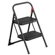 Rolser folding steps M10 UNE, 2 steps, EN131 for professional use, black - Stepladder