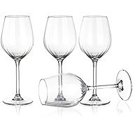 ROYAL LEERDAM PLISSÉ White Wine Glasses 390ml, 4pcs - Glass