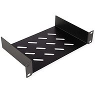 Roline 10" shelf 1U, 150 mm, black - Shelf