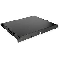 Roline Lockable socket for 19" rack, 1U, 400 mm, black - Shelf