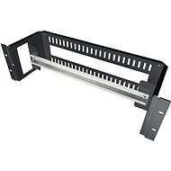 Roline 19'' DIN rail bracket 3U, black - Cable Organiser