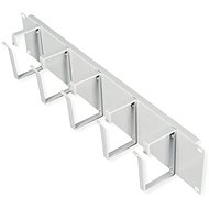 Roline 19" 2U, 5 × "G" metal bracket 85 × 60, grey - Cable Organiser