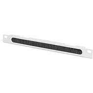 Roline 10" cable entry 0,5U, brush, grey - Cable Organiser