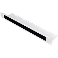 Roline 19" cable entry 1U, brush, grey - Cable Organiser