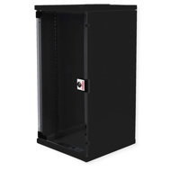 ROLINE 10" rack 12U, hanging, 312 × 300, black - Data Cabinet