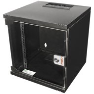 ROLINE 10" rack 6U, hanging, 312 × 300, black - Data Cabinet