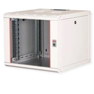 ROLINE 19'' rack 9U, hanging, Pro, 600 × 600, grey - Data Cabinet