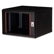 ROLINE 19" rack 7U, hanging, Pro, 600 × 600, black - Data Cabinet