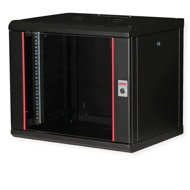 ROLINE 19" rack 9U, hanging, Pro, 600 × 450, black - Data Cabinet