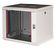 ROLINE 19" rack 9U, hanging, Pro, 600 × 450, grey - Data Cabinet