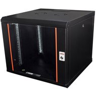 ROLINE 19" rack 9U, hanging, Pro, 600 × 600, black - Data Cabinet