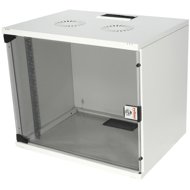 ROLINE 19" rack 9U, hanging, Basic kit, 540 × 400, grey - Data Cabinet
