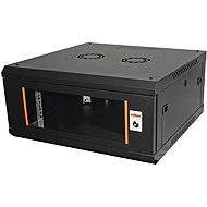 ROLINE 19'' rack 4U, hanging, Basic Plus, w. 600, d. 600, black - Data Cabinet