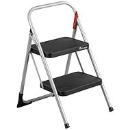 Rolser M10 UNE handrails, 2 steps, silver - Stepladder