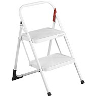 Rolser Step stool M10 UNE, 2 steps, white - Stepladder