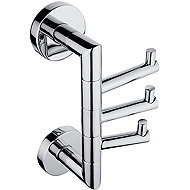 Nimco Stainless steel hanger 3 hooks - no drilling Unix chrome UN-13099-26 - Bathroom Hook