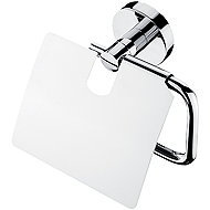 Nimco Toilet paper holder with cover stainless steel - no drilling Unix chrome UN-13055B-26 - Toilet Paper Holder