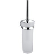 Nimco Toaletní kartáč WC set nerezový – skleněný bez vrtání Unix chrom UN-13094W-26 - Toilet Brush
