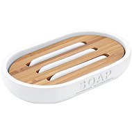 Nimco Kora white free-standing soap dish – bamboo KO 24059–05 - Soap Dish