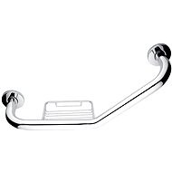 NIMCO Angled Handle with Soap Dish 455x25mm - Handrail
