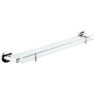 Nimco Bathroom and shower shelf with enclosure - glass metal Monolit MO-4091X-26 - Bathroom Shelf