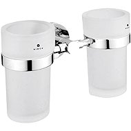 NIMCO Unix double toothbrush holder, glass containers - Toothbrush Holder