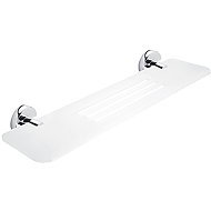 Nimco Bathroom and shower shelf 50 cm - plexiglass metal Unix UN-X350-26 - Bathroom Shelf
