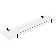 Nimco Bathroom and shower shelf 50 cm with railing - glass metal Bormo BR-11091BX-50-26 - Bathroom Shelf