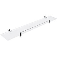 Nimco Bathroom and shower shelf 60 cm with railing - glass metal Bormo BR-11091BX-60-26 - Bathroom Shelf