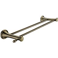 NIMCO Lada double towel holder 52 cm, old brass - Towel Rack