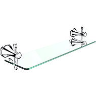 Nimco Bathroom and shower shelf 50 cm - glass metal Lada LA-19091-26 - Bathroom Shelf