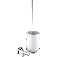 NIMCO Lada retro toilet brush with ceramic bowl, chrome - Toilet Brush