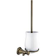 NIMCO Lada retro toilet brush with ceramic bowl, old brass - Toilet Brush