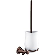 NIMCO Lada retro toilet brush with ceramic bowl, old copper - Toilet Brush