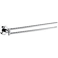 Nimco Towel holder 41 cm double stainless steel – Unix chrome UN-13096N-26 - Towel Rack