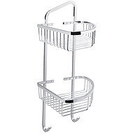 Nimco Bathroom and shower corner shelf, two-tier, wire - metal Open OP-121D-26 - Bathroom Shelf