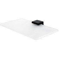 Nimco Bathroom and shower shelf 20 cm - glass black Kibo Ki-14091B-1U-20-90 - Bathroom Shelf