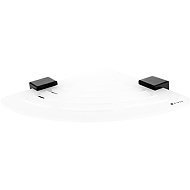 Nimco Corner bathroom and shower shelf - plexiglass black Kibo Ki-X211-90 - Bathroom Shelf