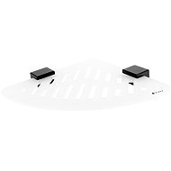 Nimco Corner bathroom and shower shelf - plexiglass black Kibo Ki-X212-90 - Bathroom Shelf