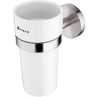 Nimco Stainless steel toothbrush holder without drilling - ceramic container Unix matte UNM-13058KN-10 - Toothbrush Holder
