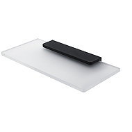 Nimco Maya black Bathroom and shower shelf 20 cm - metal glass MAC-29091B-20-90 - Bathroom Shelf