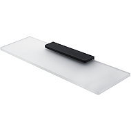 Nimco Maya black Bathroom and shower shelf 40 cm - metal glass MAC-29091B-40-90 - Bathroom Shelf