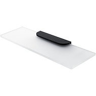 Nimco Bathroom and shower shelf 40 cm - glass black Nikau NKC-30091B-40-90 - Bathroom Shelf