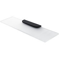 Nimco Bathroom and shower shelf 50 cm - glass black Nikau NKC-30091B-50-90 - Bathroom Shelf